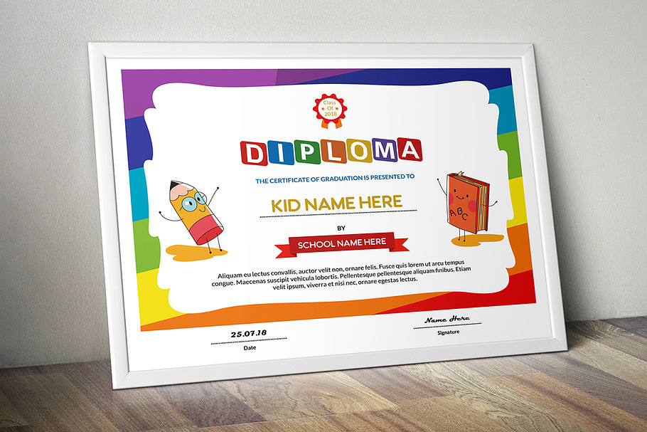 Certificate Design Template in Stationery Templates - product preview 8