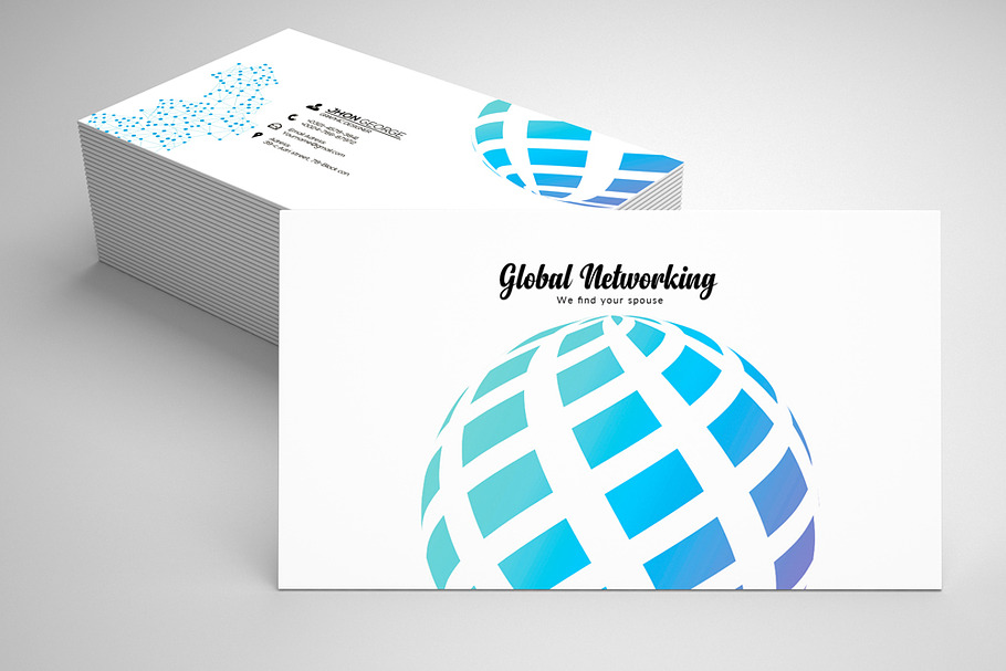 Abstract Business Card Template 04