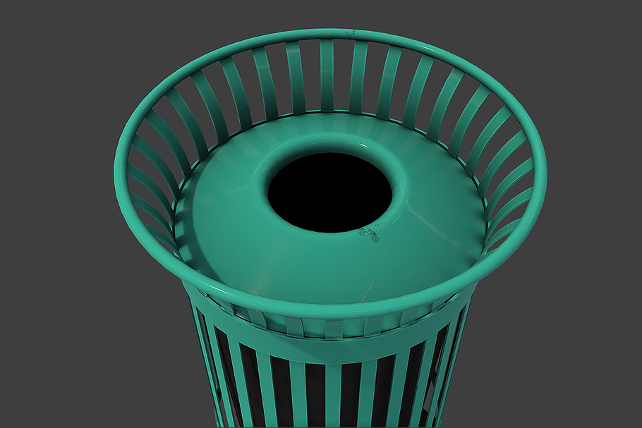 New York Trash Can in Urban - product preview 5