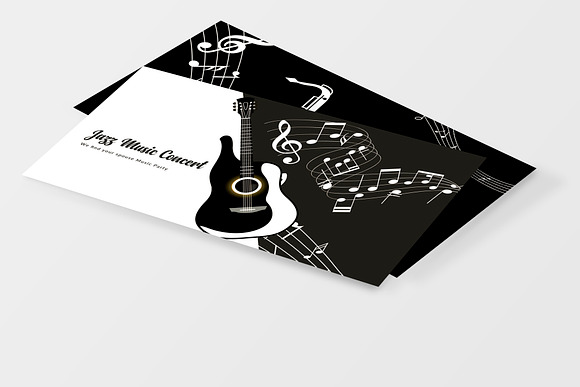 Jazz Music Business Card Template 07 in Business Card Templates - product preview 1