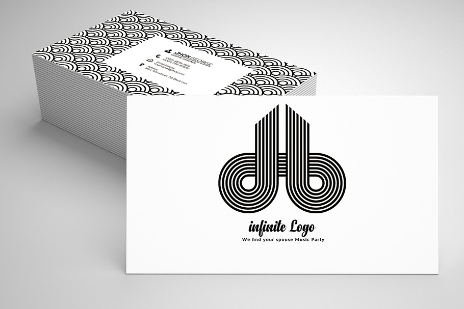 Infinite Abstract Business Card 09 in Business Card Templates - product preview 8