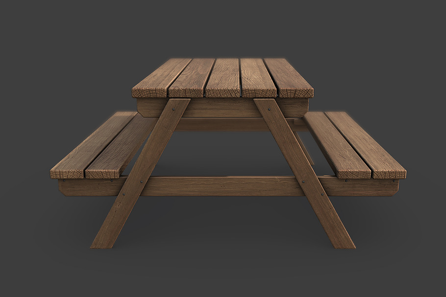 Picnic Table in Urban - product preview 1