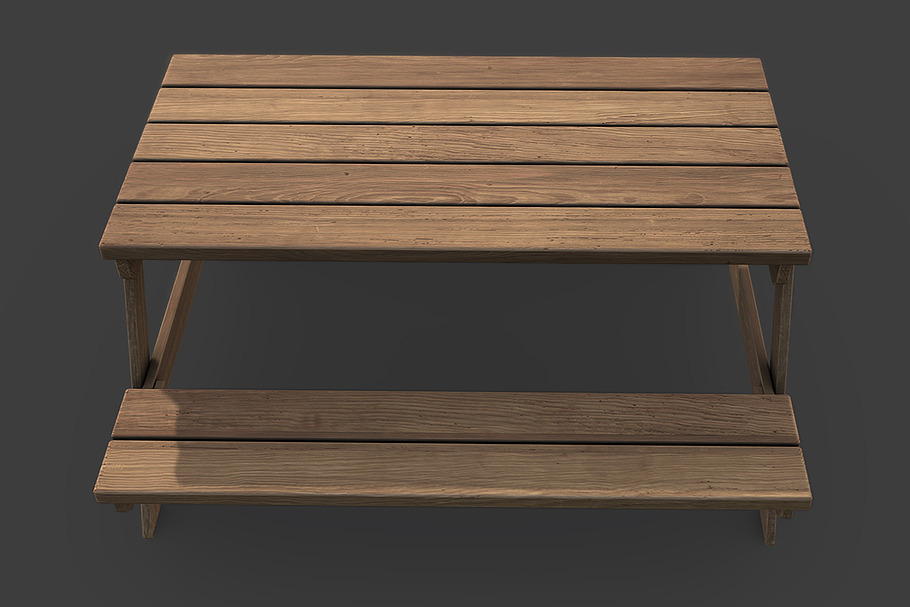 Picnic Table in Urban - product preview 2