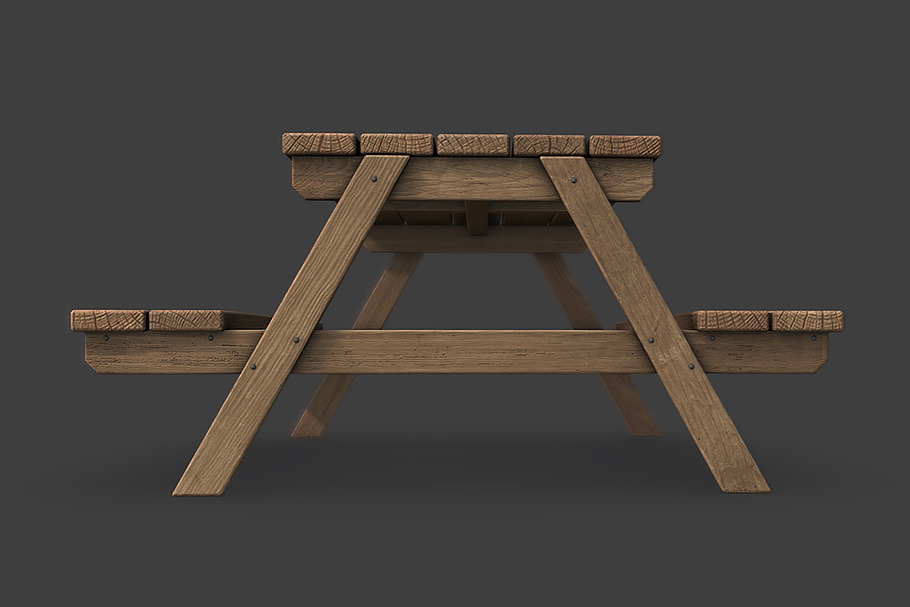 Picnic Table in Urban - product preview 3