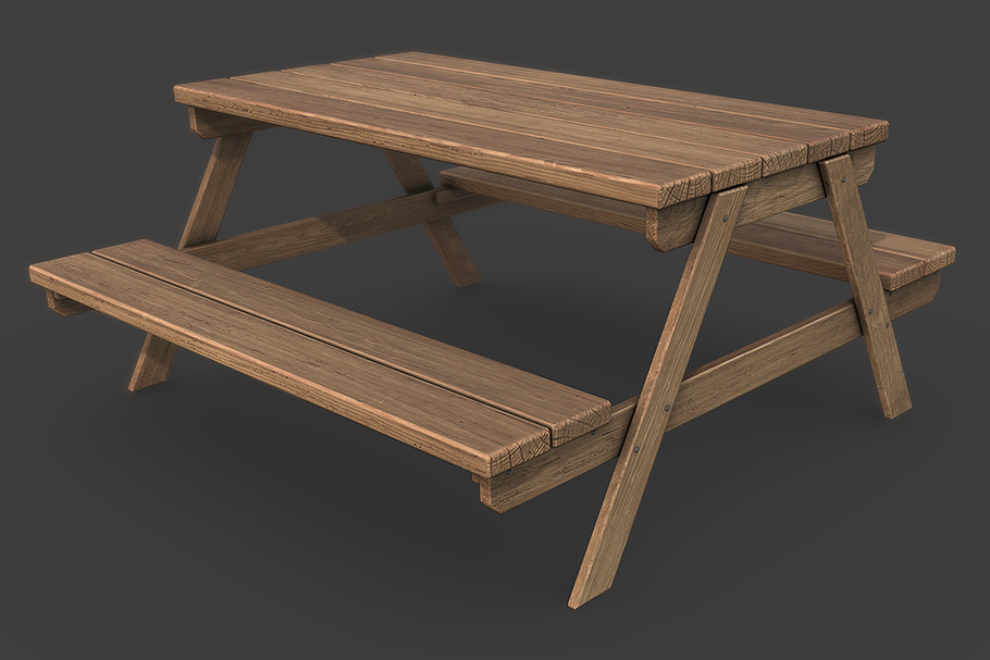 Picnic Table in Urban - product preview 4