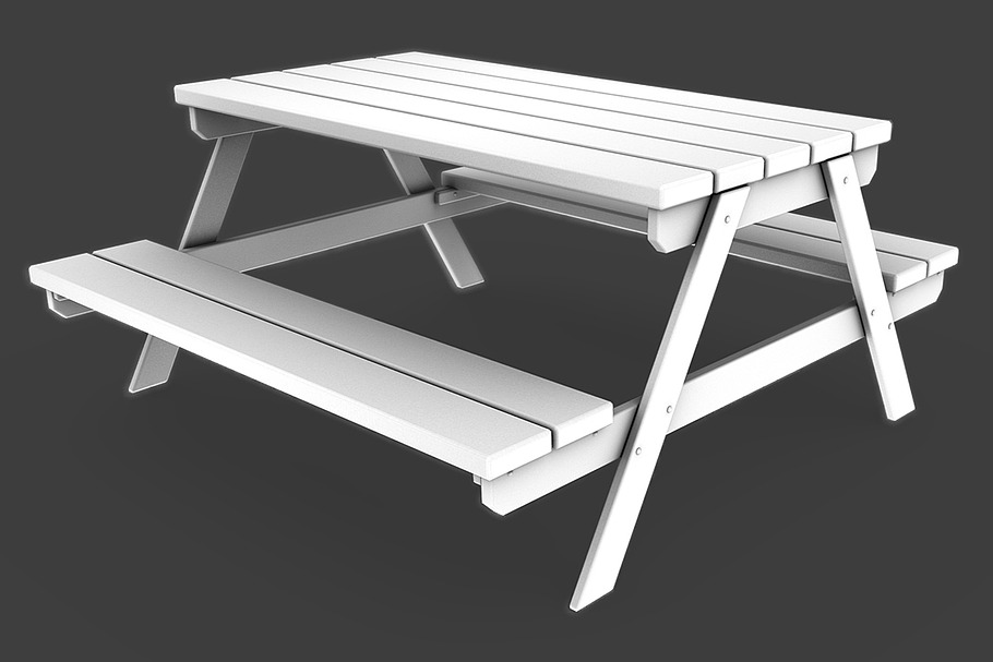 Picnic Table in Urban - product preview 6