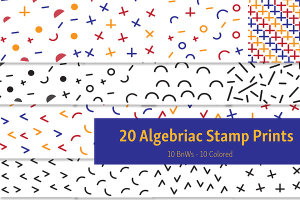 Abstract Algebraic Stamp Prints