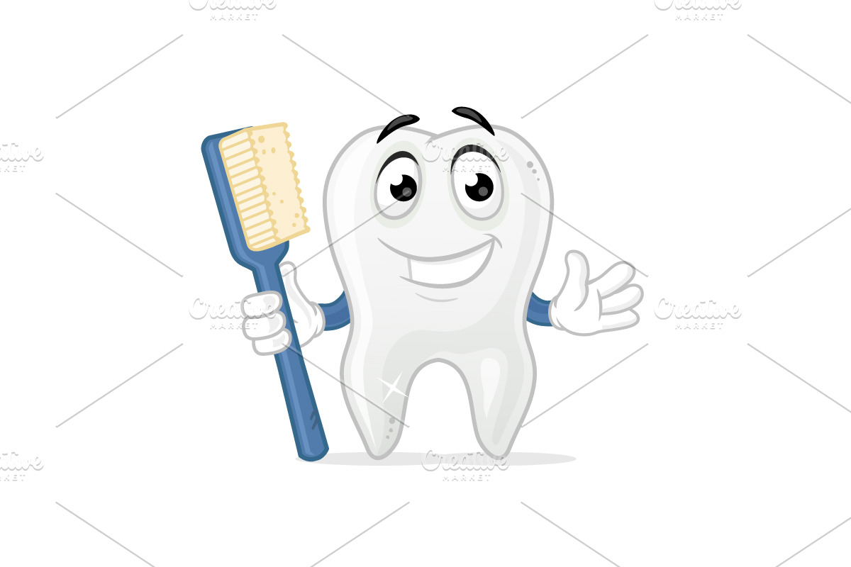 Tooth Mascot in Illustrations - product preview 8