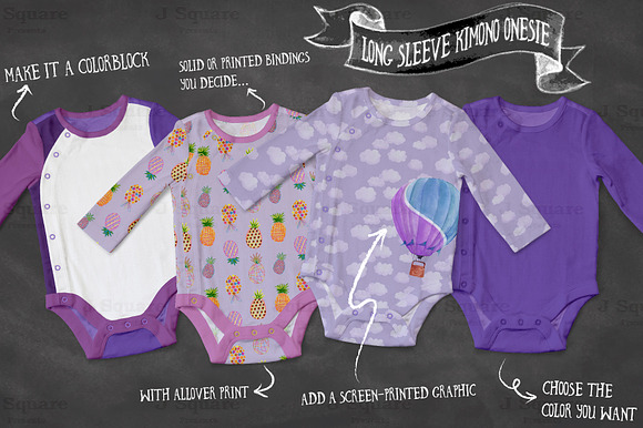 Baby Onesie Mock Ups UPDATE in Product Mockups - product preview 5