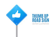 Thumb Up Road Sign