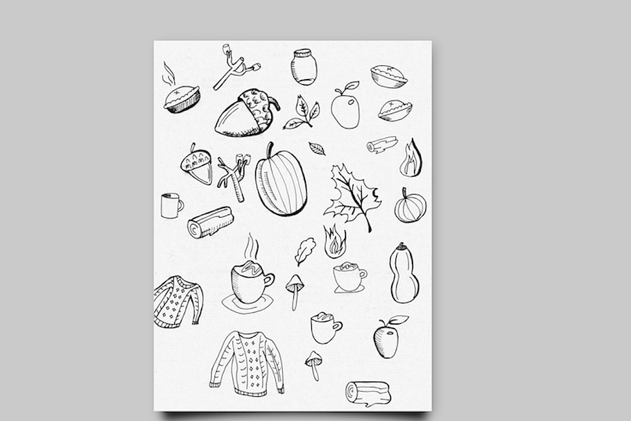 Fall Elements  in Illustrations - product preview 8