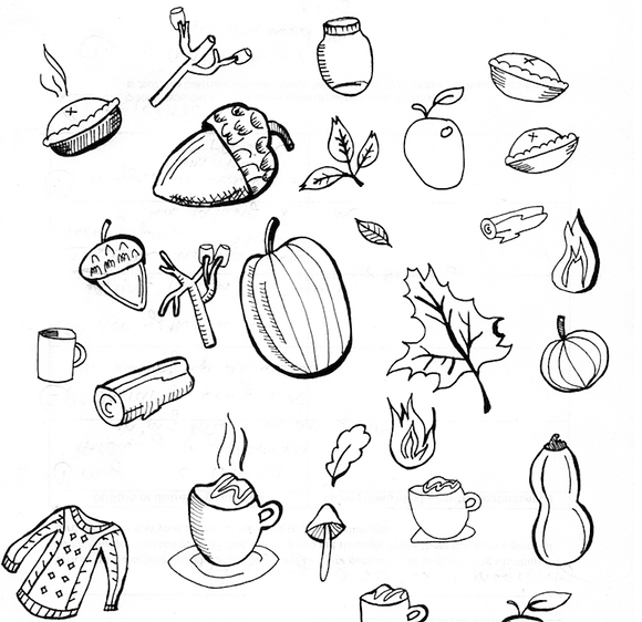 Fall Elements  in Illustrations - product preview 1