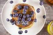 Slow motion pancakes for breakfast