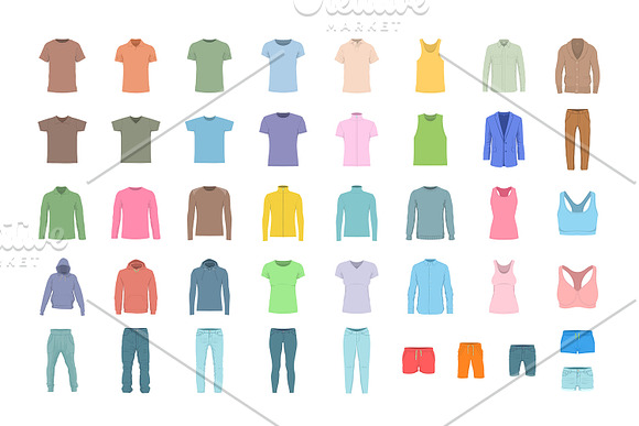 Set of clothing in Graphics - product preview 1