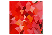 Candy Apple Red Abstract Low Polygon