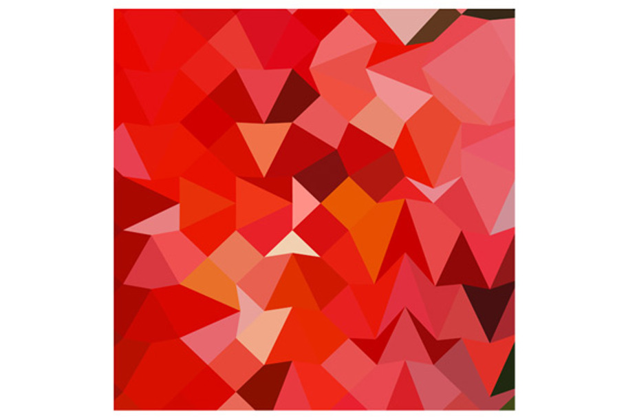 Candy Apple Red Abstract Low Polygon in Textures - product preview 8
