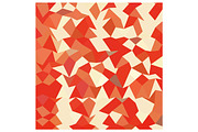 Coral Red Abstract Low Polygon Backg