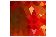 Incardine Red Abstract Low Polygon B