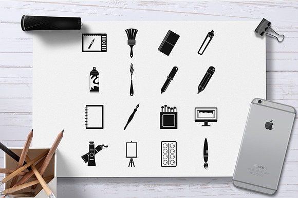 Design and drawing tools icons set  in Graphics - product preview 1