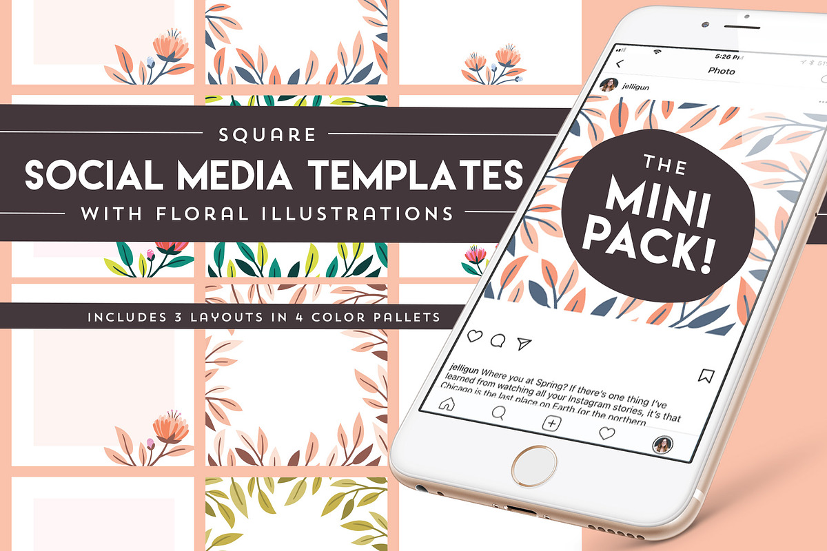 Social media templates-The Mini Pack in Instagram Templates - product preview 8