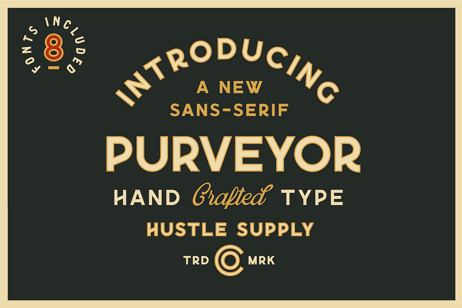 Purveyor - 8 Fonts Included in Tattoo Fonts - product preview 8
