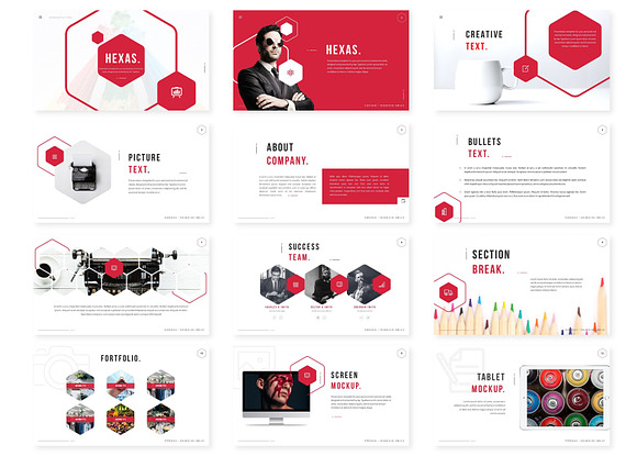 Hexas Google - Slides Template in Google Slides Templates - product preview 1