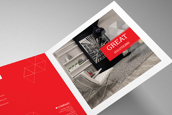 Interior Design Square Brochure in Brochure Templates - product preview 3