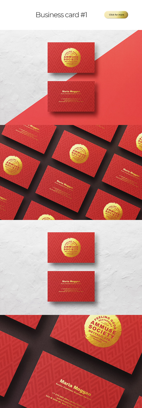Business Card Bundle Template Mockup in Business Card Templates - product preview 1