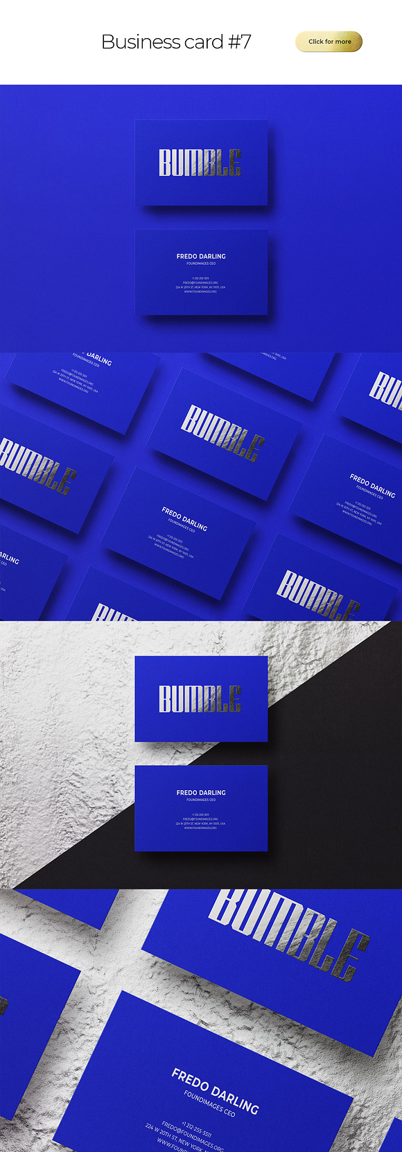 Business Card Bundle Template Mockup in Business Card Templates - product preview 8