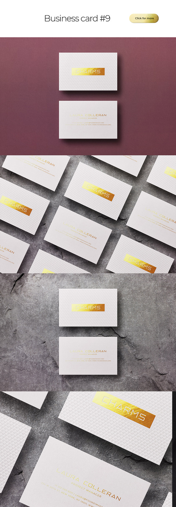 Business Card Bundle Template Mockup in Business Card Templates - product preview 9
