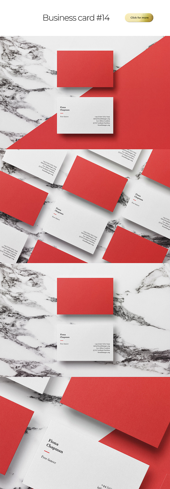 Business Card Bundle Template Mockup in Business Card Templates - product preview 11