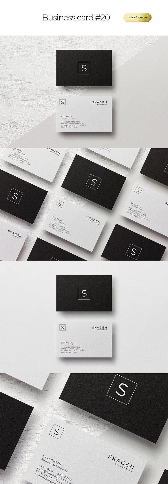 Business Card Bundle Template Mockup in Business Card Templates - product preview 19