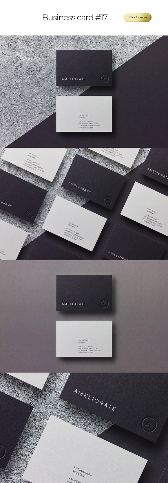 Business Card Bundle Template Mockup in Business Card Templates - product preview 20