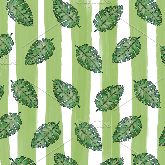 Tropical Background Digital Paper in Patterns - product preview 2