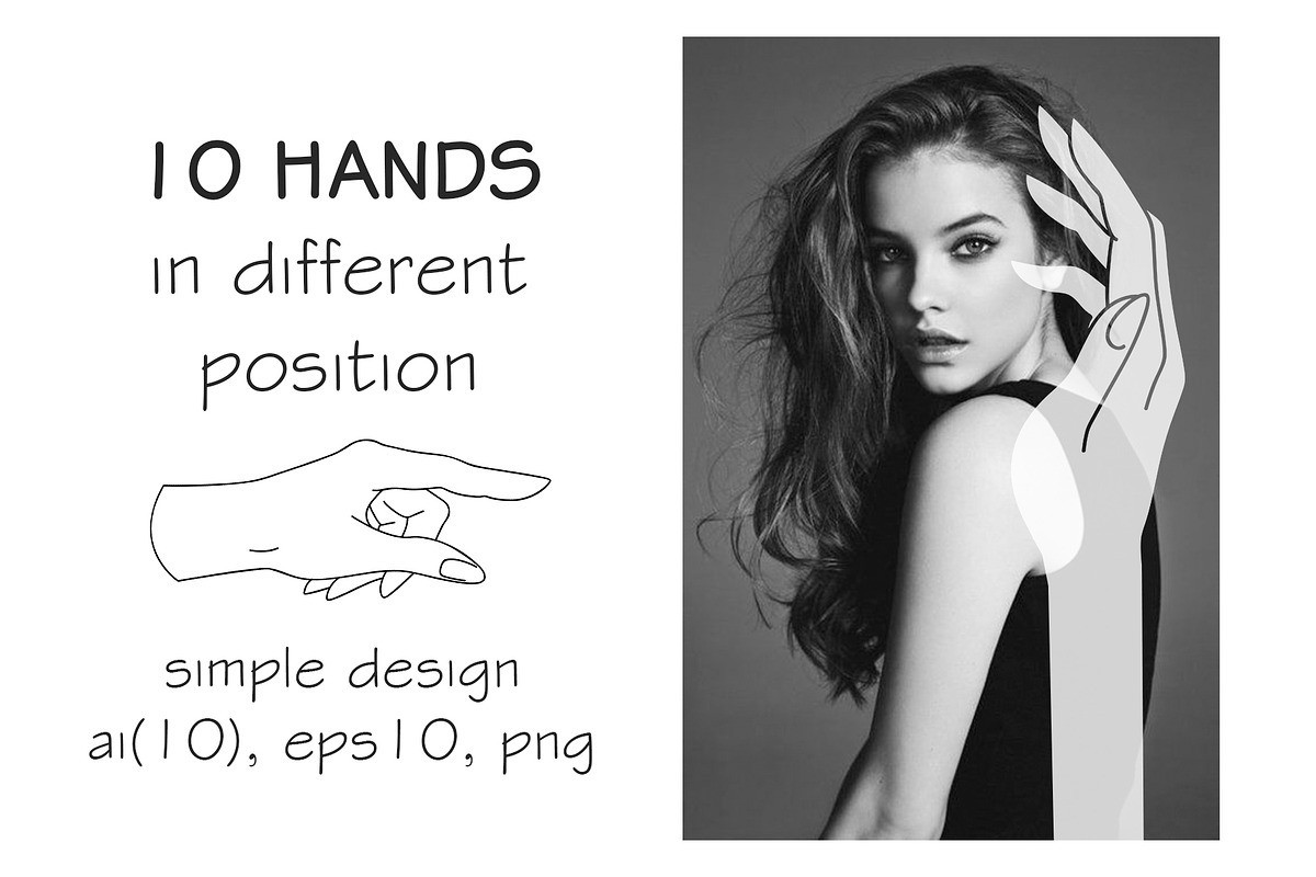 10 HANDS in simple design in Illustrations - product preview 8