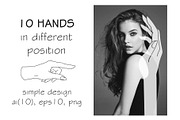 10 HANDS in simple design