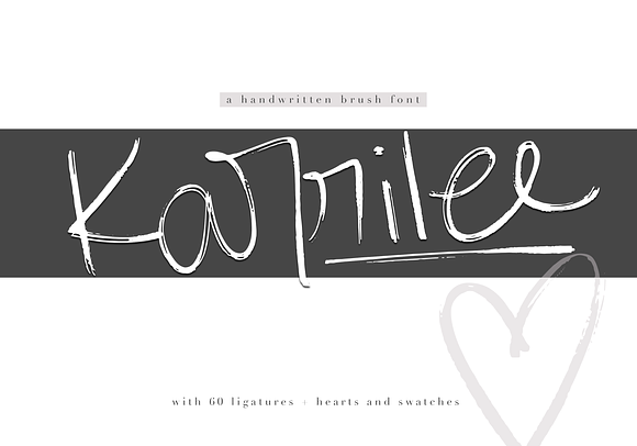 Handwritten Font Bundle in Hand-lettered Fonts - product preview 9