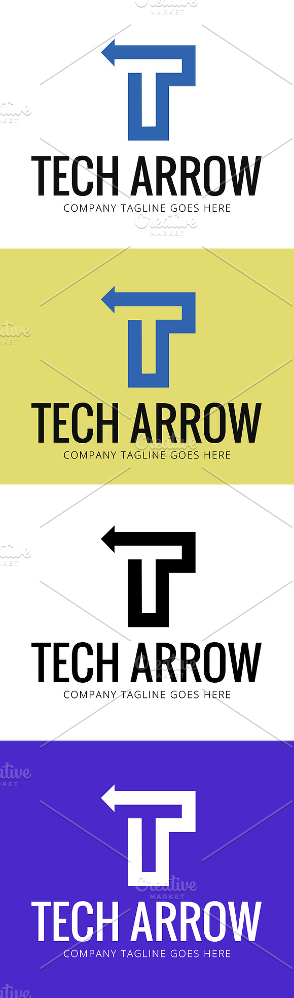 Letter T - 3 Styles Logo Template in Logo Templates - product preview 1
