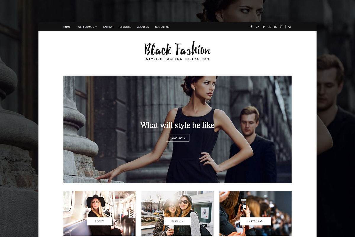Black Fashion - WordPress Blog Theme in WordPress Magazine Themes - product preview 8