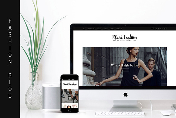 Black Fashion - WordPress Blog Theme in WordPress Magazine Themes - product preview 1