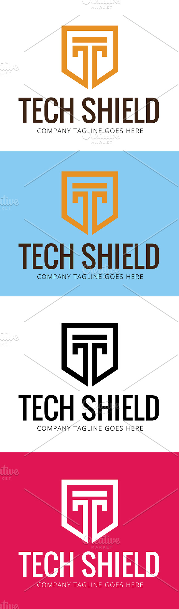 Letter T - 3 Styles Logo Template in Logo Templates - product preview 3
