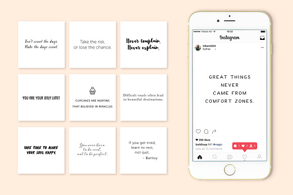 Instagram Giant Shop Quotes Bundle in Instagram Templates - product preview 10