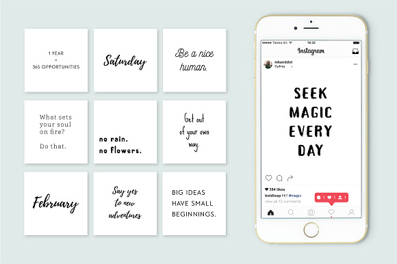 Instagram Giant Shop Quotes Bundle in Instagram Templates - product preview 11