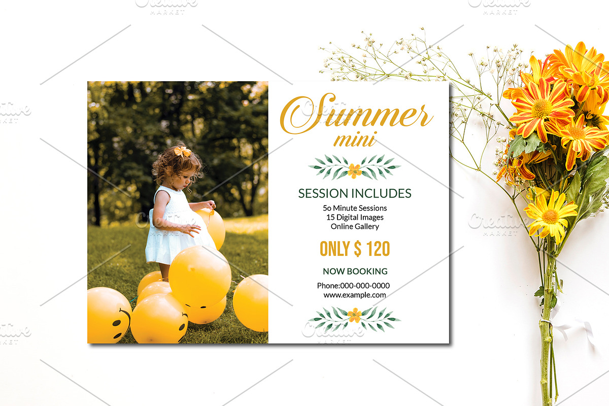 Summer Mini Session-V830 in Flyer Templates - product preview 8