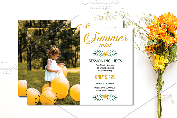 Summer Mini Session-V830 in Flyer Templates - product preview 1