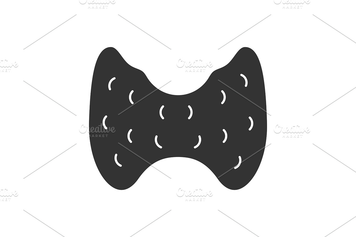 Thyroid gland glyph icon in Graphics - product preview 8