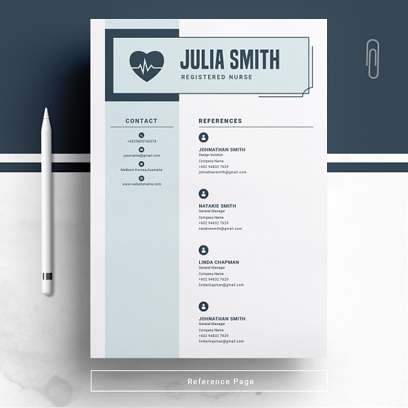 Nurse Resume/Medical Resume Template in Resume Templates - product preview 3