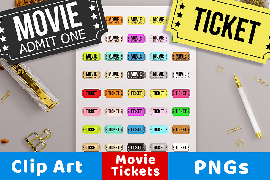 Movie Ticket Clipart, Theater Ticket