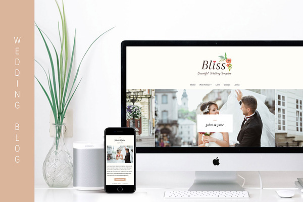 Bliss - Wedding WordPress Blog Theme
