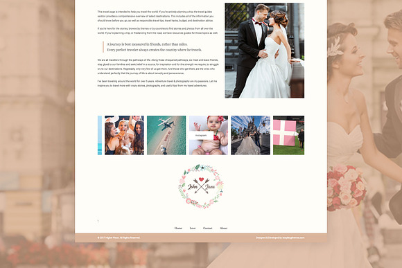 Bliss - Wedding WordPress Blog Theme in WordPress Blog Themes - product preview 2